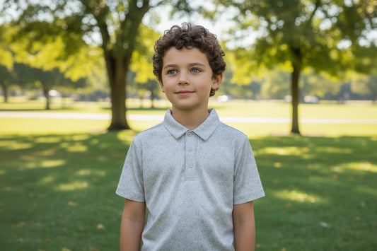 Youth Camo Vein Polo