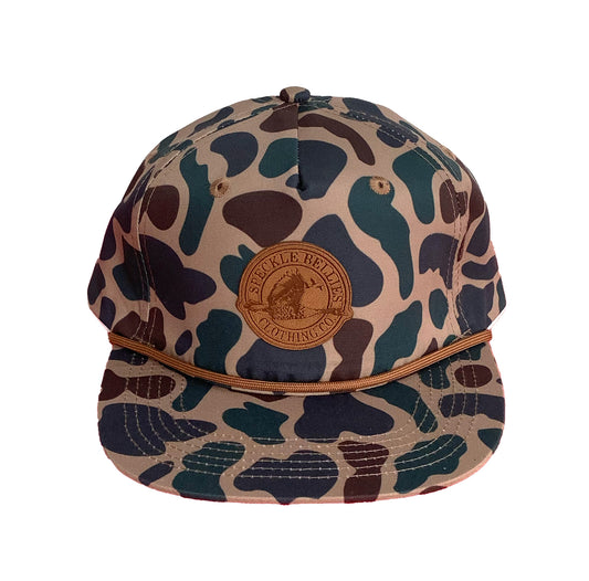 Circle Logo Leather Patch Rope Cap