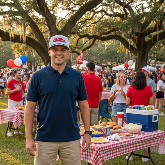 Ole Miss Red Script Rope