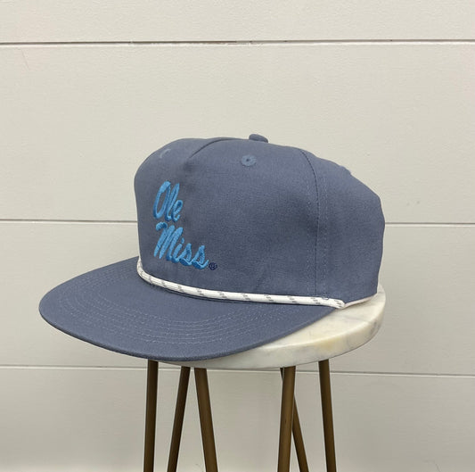 Ole Miss Stacked Rope Cap