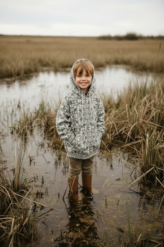 Youth Vein Camo Hoodie