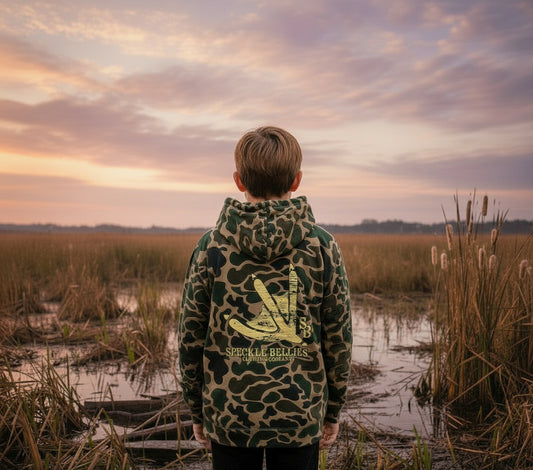 Youth Track Hoodie Duck Camo