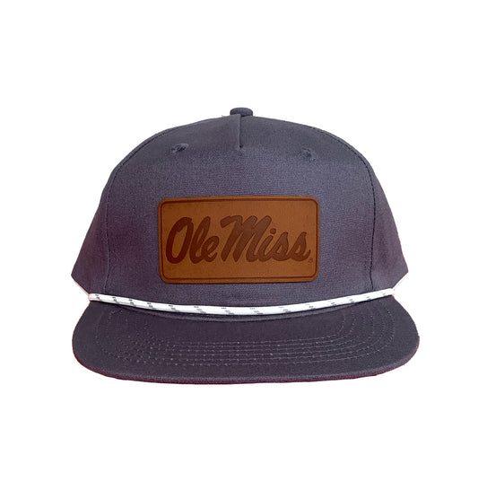 OM Script Leather Patch