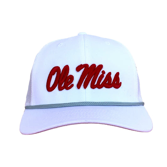 Ole Miss Script 3D 6 Panel Rope