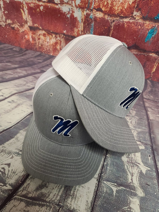 Ole Miss Script M Cap with Navy