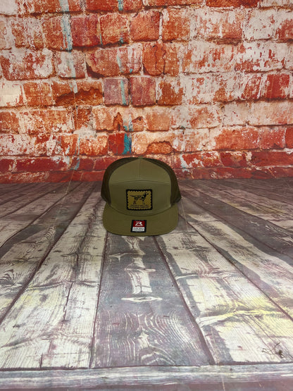 Camo Dog Khaki Patch Flatbill
