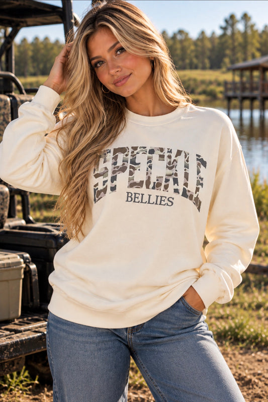Speckle Camo Full Front Sweatshirt