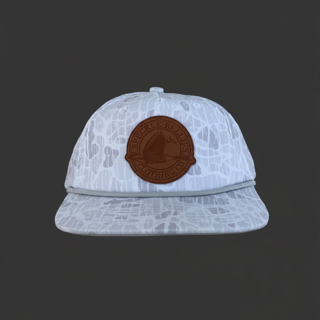 Circle Logo Large Leather Patch Rope Cap