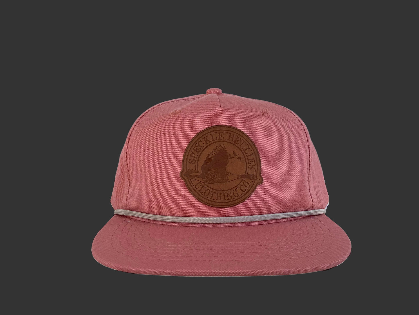 Circle Logo Large Leather Patch Rope Cap