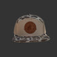 Circle Logo Large Leather Patch Flat Bill