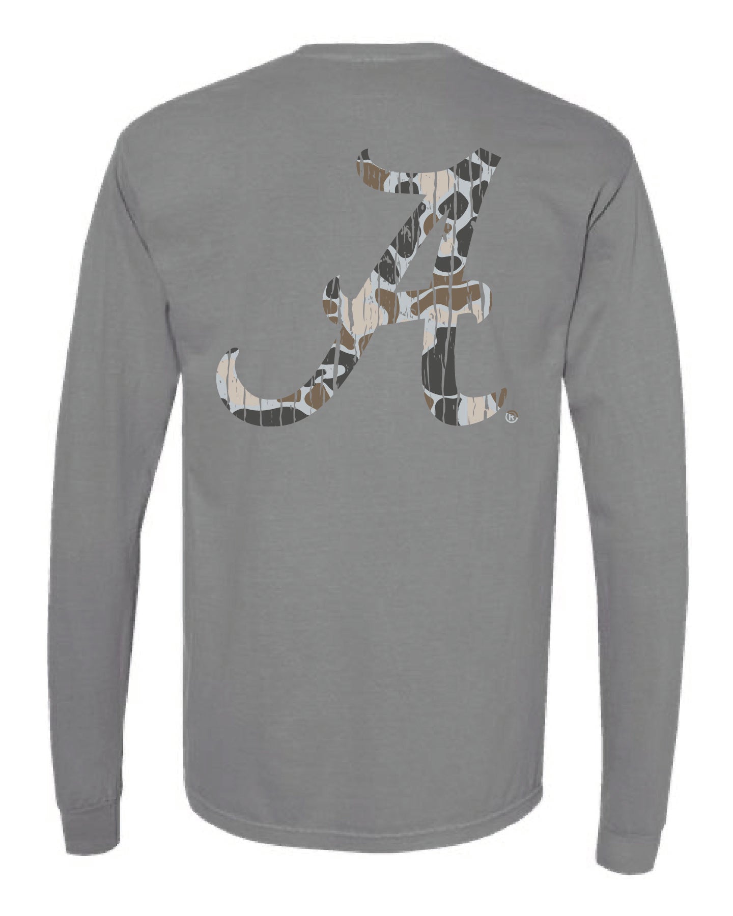Camo Script A  Long Sleeve