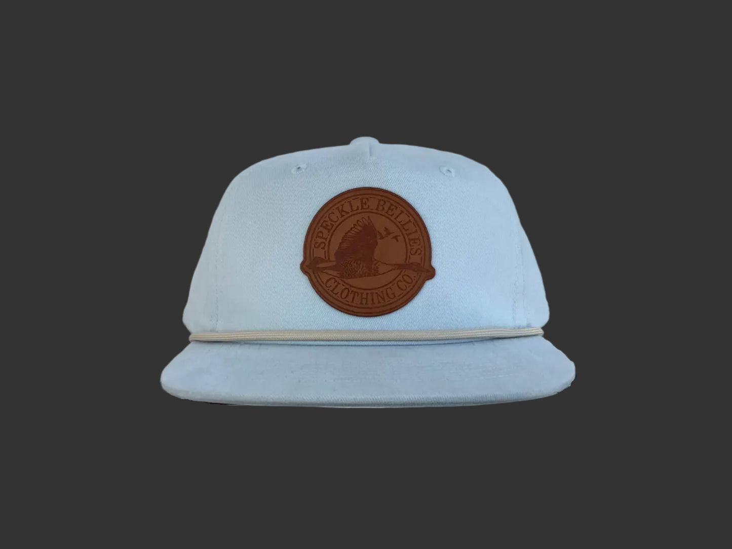 Circle Logo Large Leather Patch Rope Cap