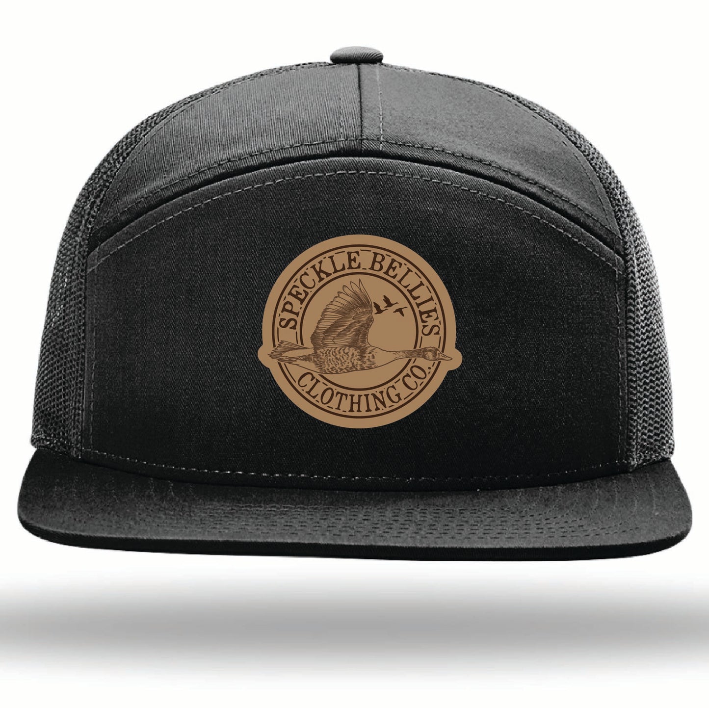 Circle Logo Leather Patch Flat Bill