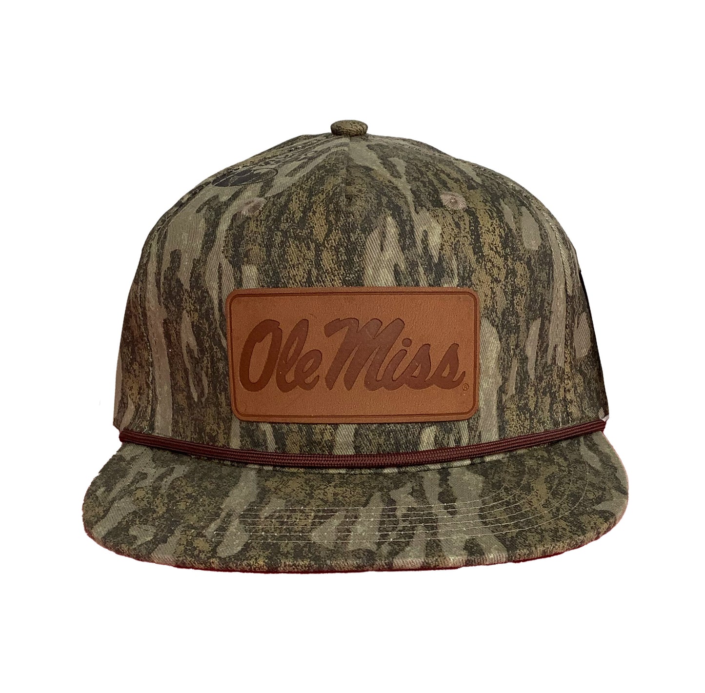 OM Script Leather Patch