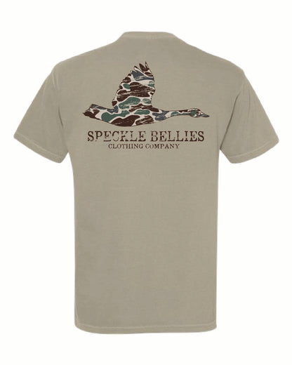 Camo Goose  Pocket Tee