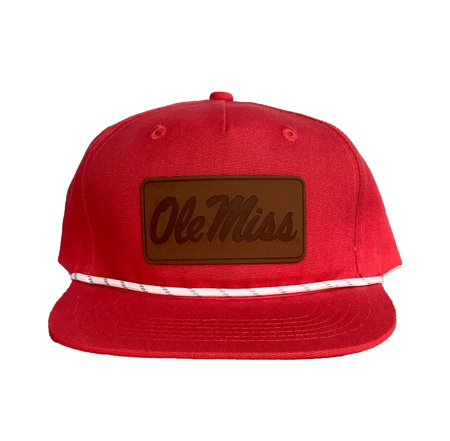 OM Script Leather Patch