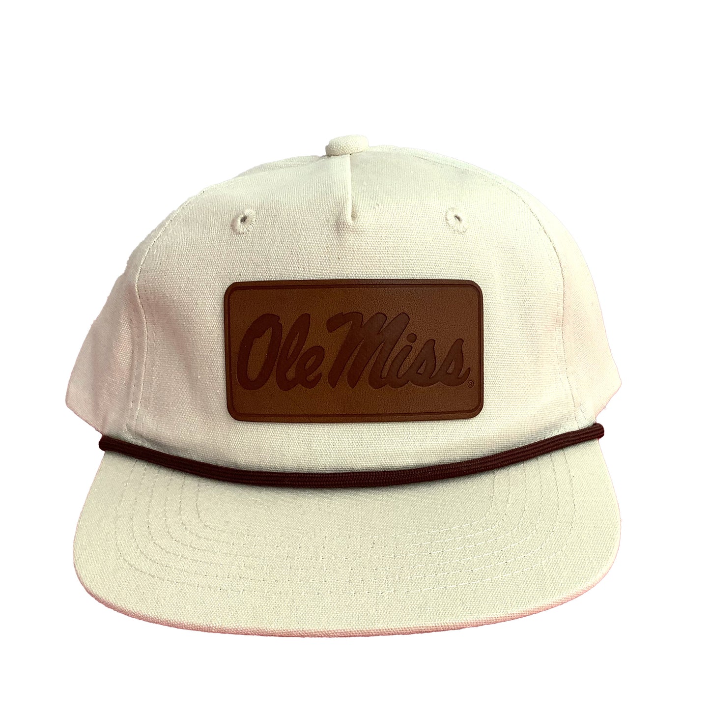 OM Script Leather Patch