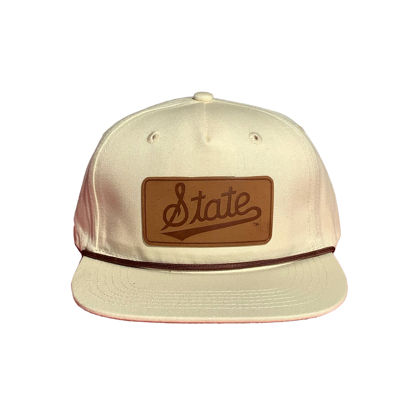 Msu Camo State Script Leather Patch Rope