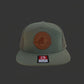Circle Logo Large Leather Patch Flat Bill