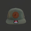 Circle Logo Large Leather Patch Flat Bill