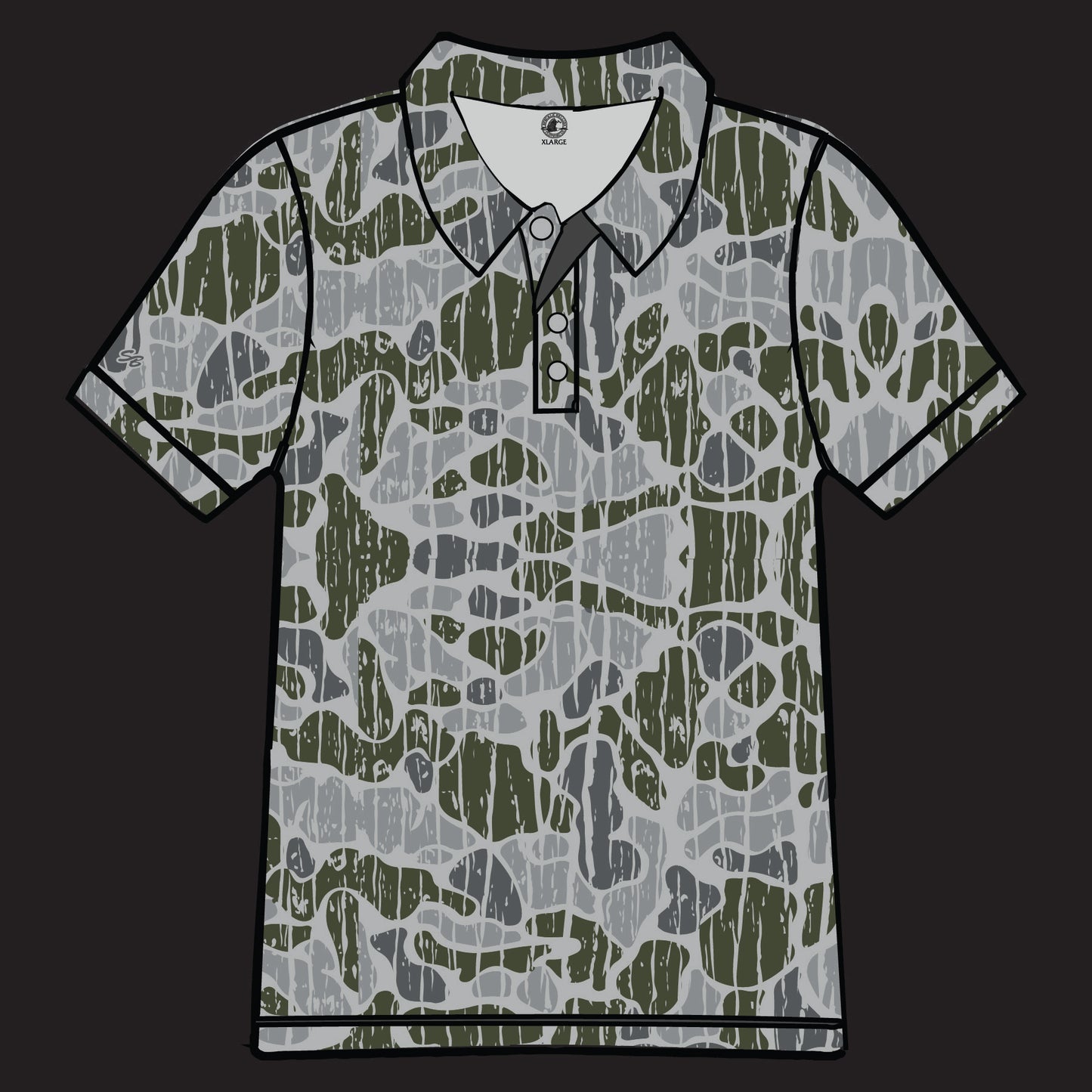 Camo Vein Polo