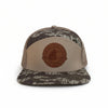 Circle Logo Large Leather Patch Flat Bill