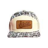 Msu Camo State Script  Leather Patch 7P