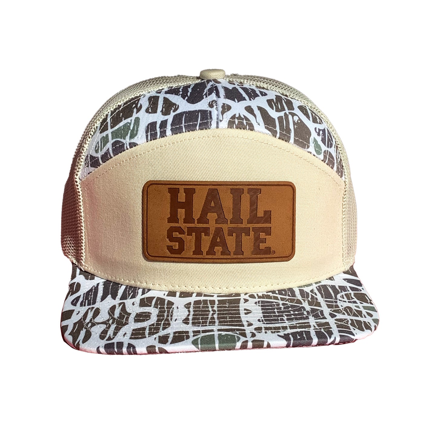 Msu Camo Hail State Leather Patch 7P
