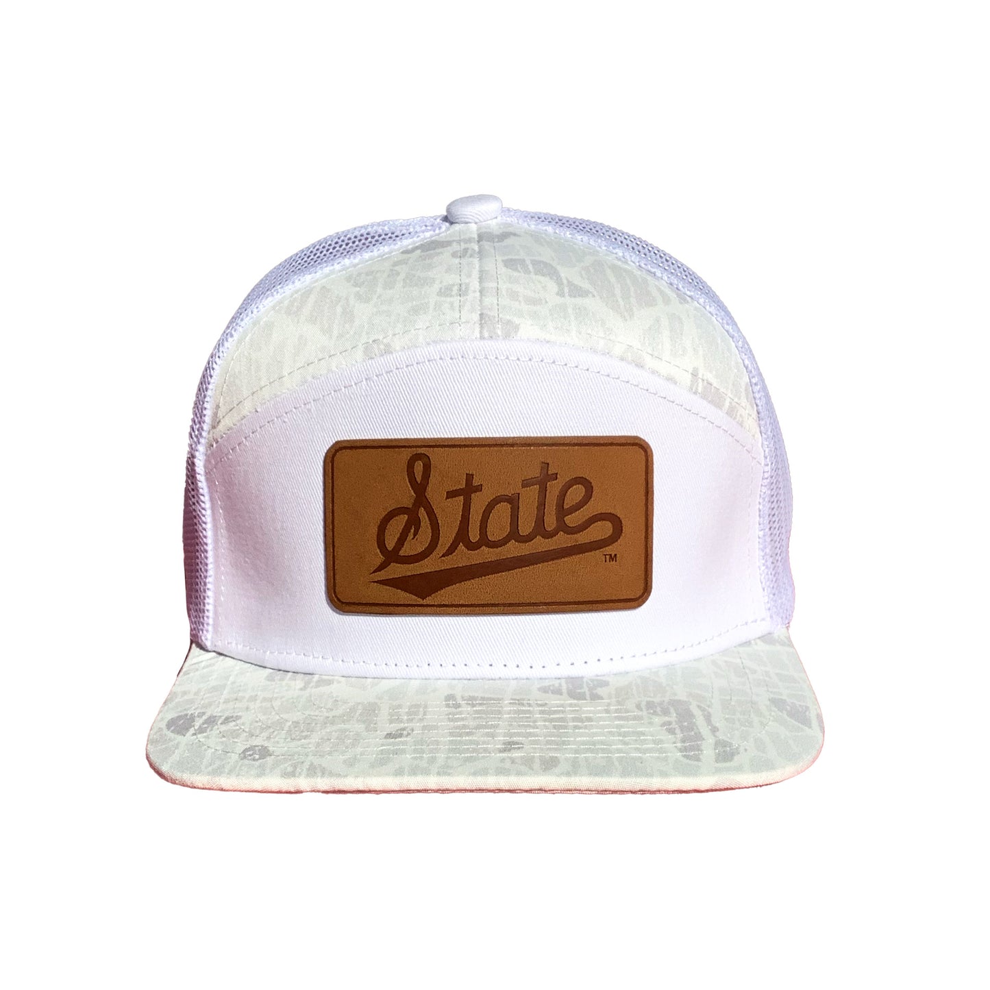 Msu Camo State Script  Leather Patch 7P