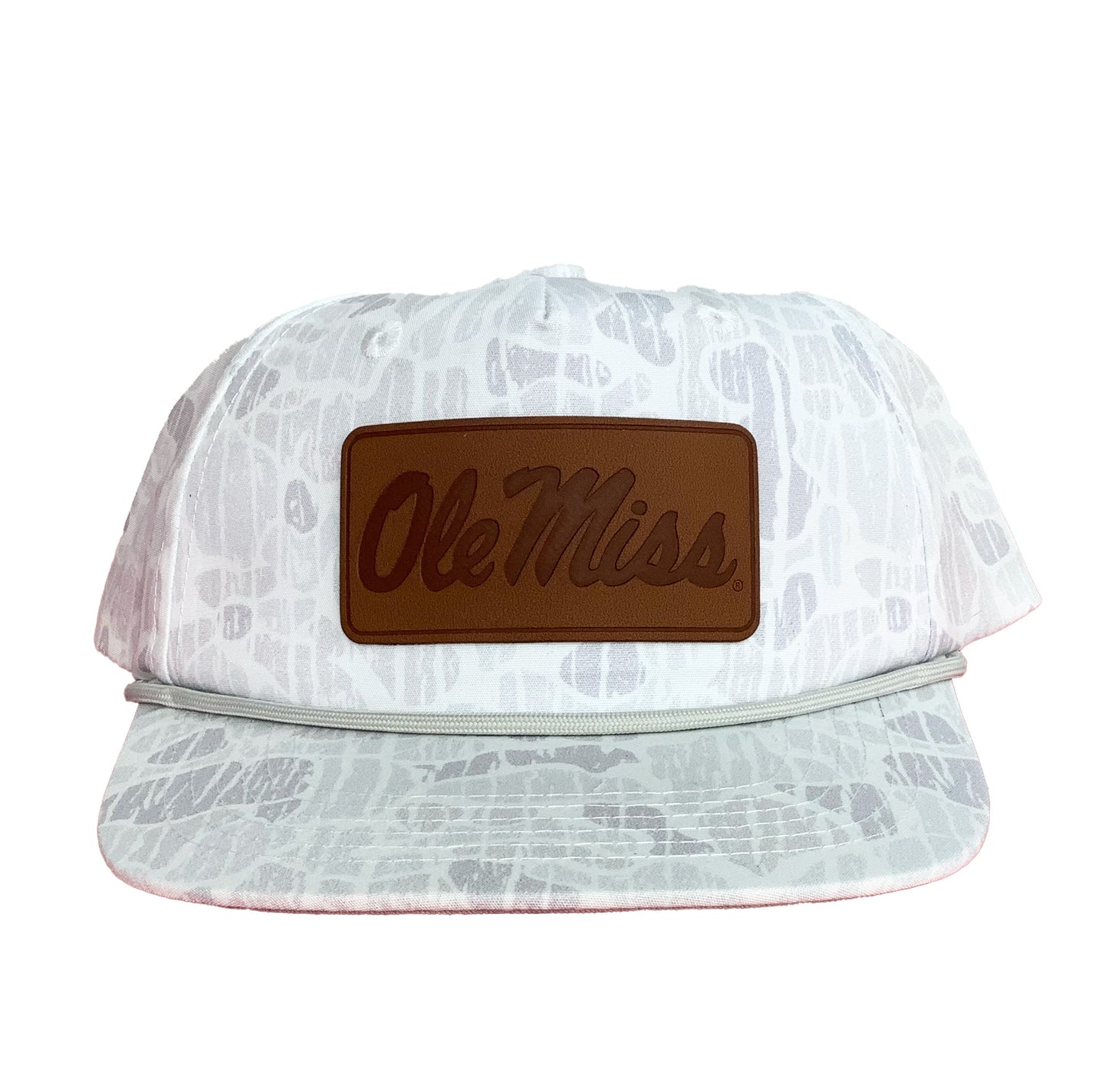 OM Script Leather Patch