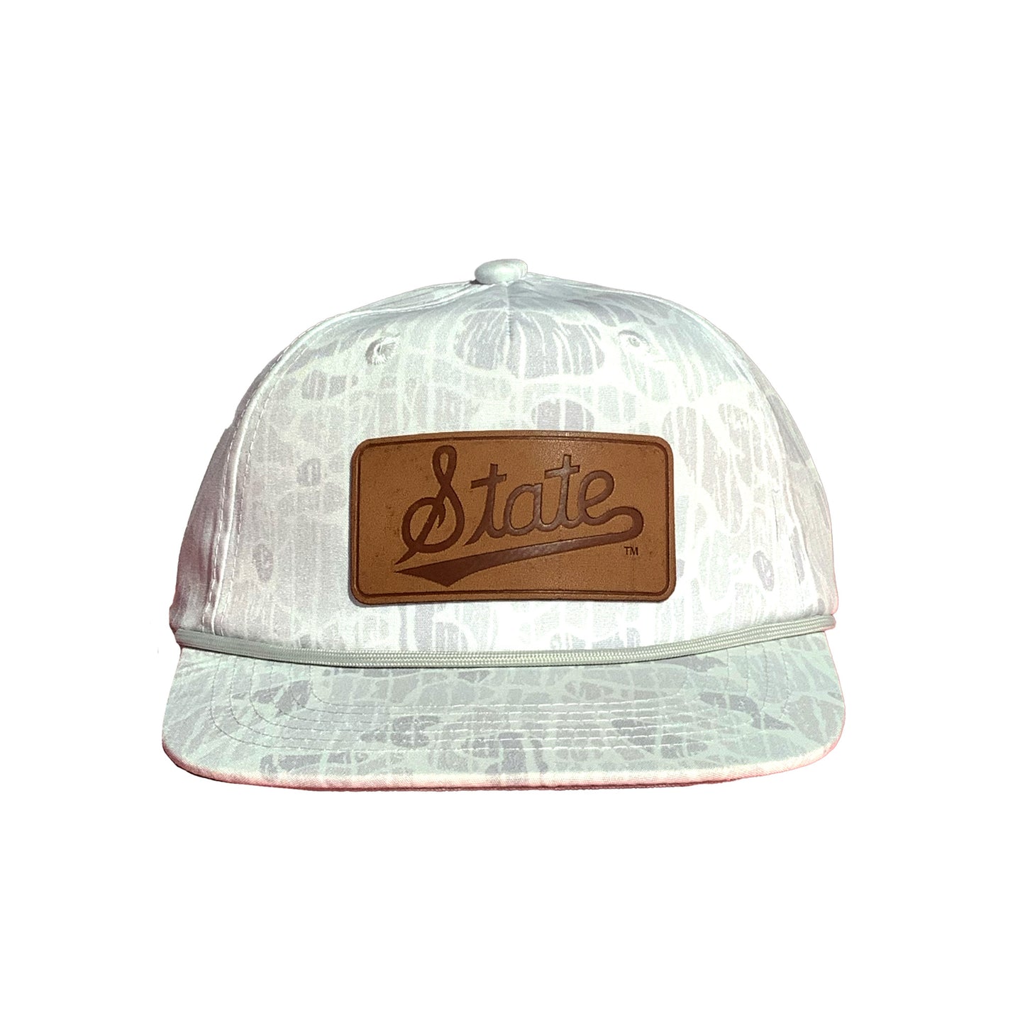 Msu Camo State Script Leather Patch Rope