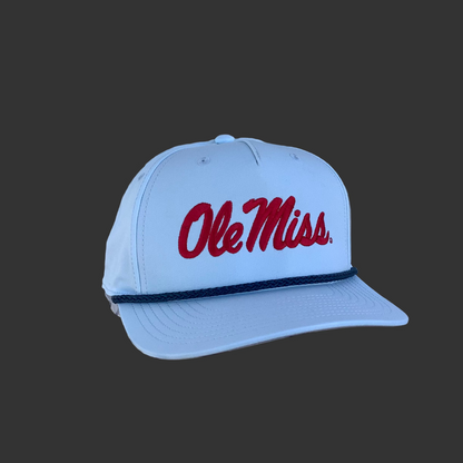 Ole Miss Red Script Rope