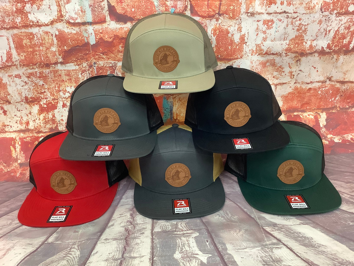 Circle Logo Leather Patch Flat Bill