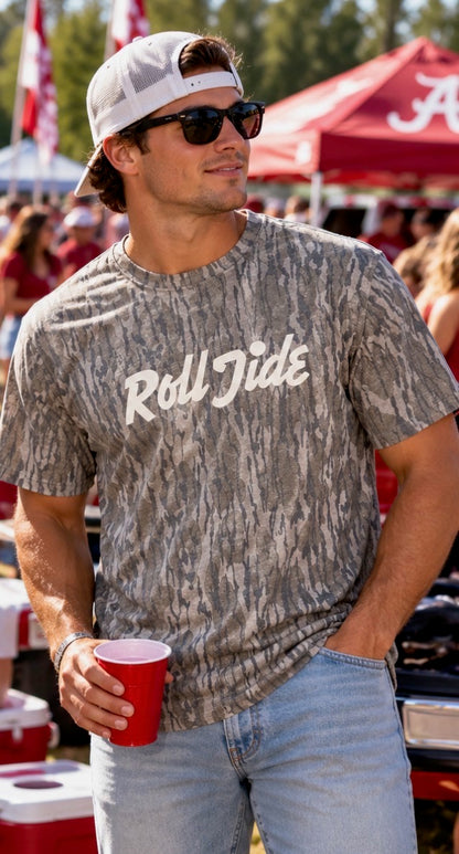 Mossy Oak Roll Tide Script