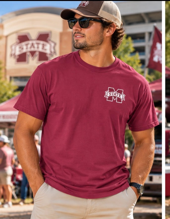 MSU Sitting Bulldog