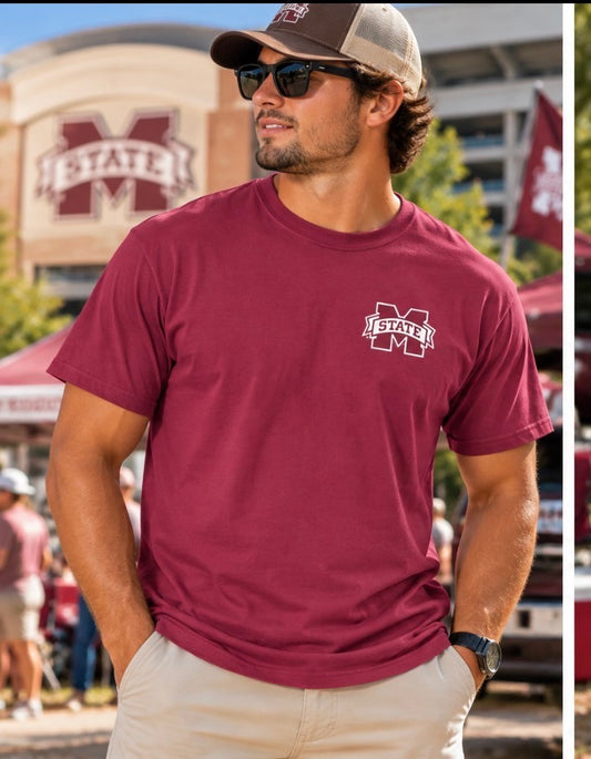 MSU Sitting Bulldog