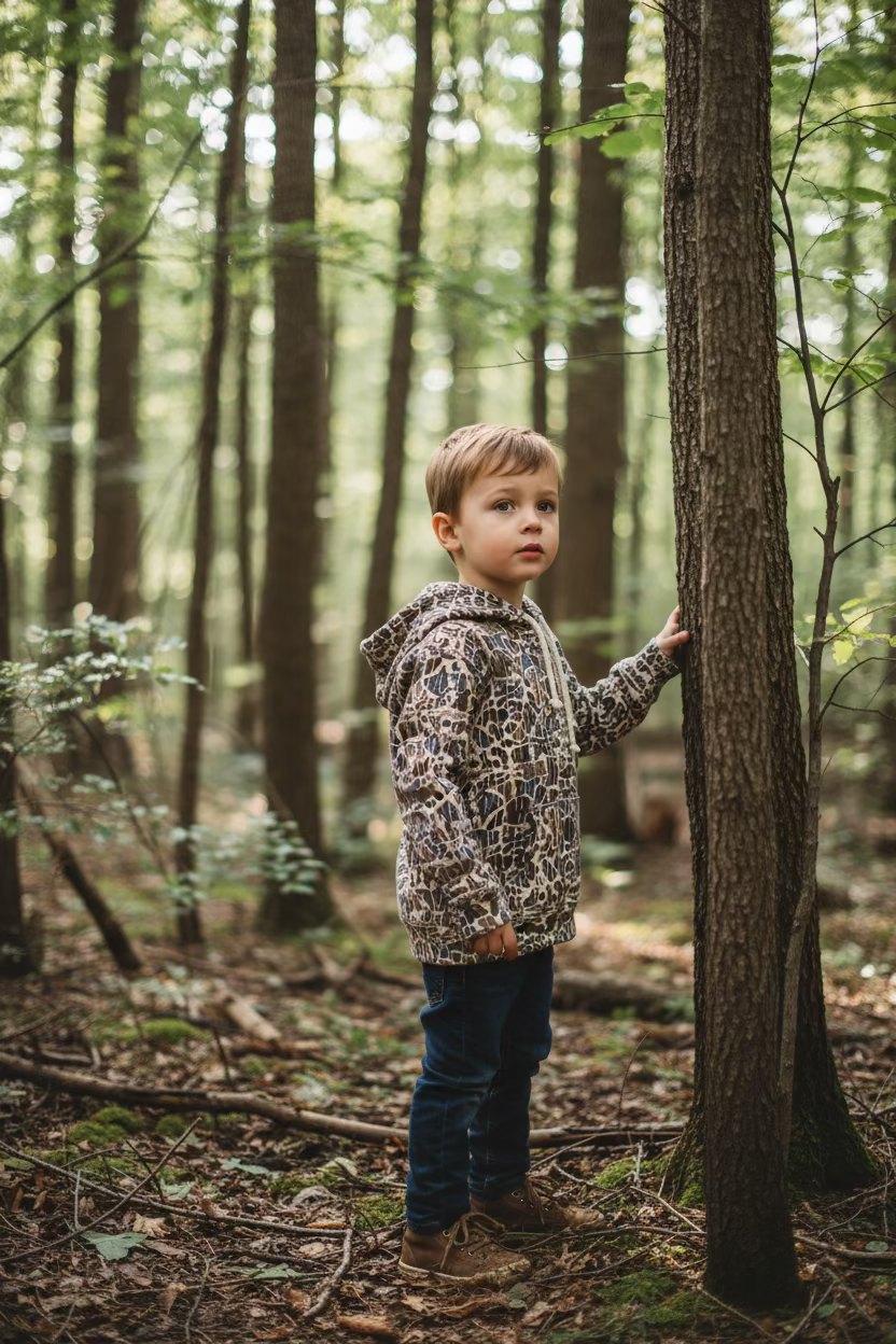 Youth Vein Camo Hoodie