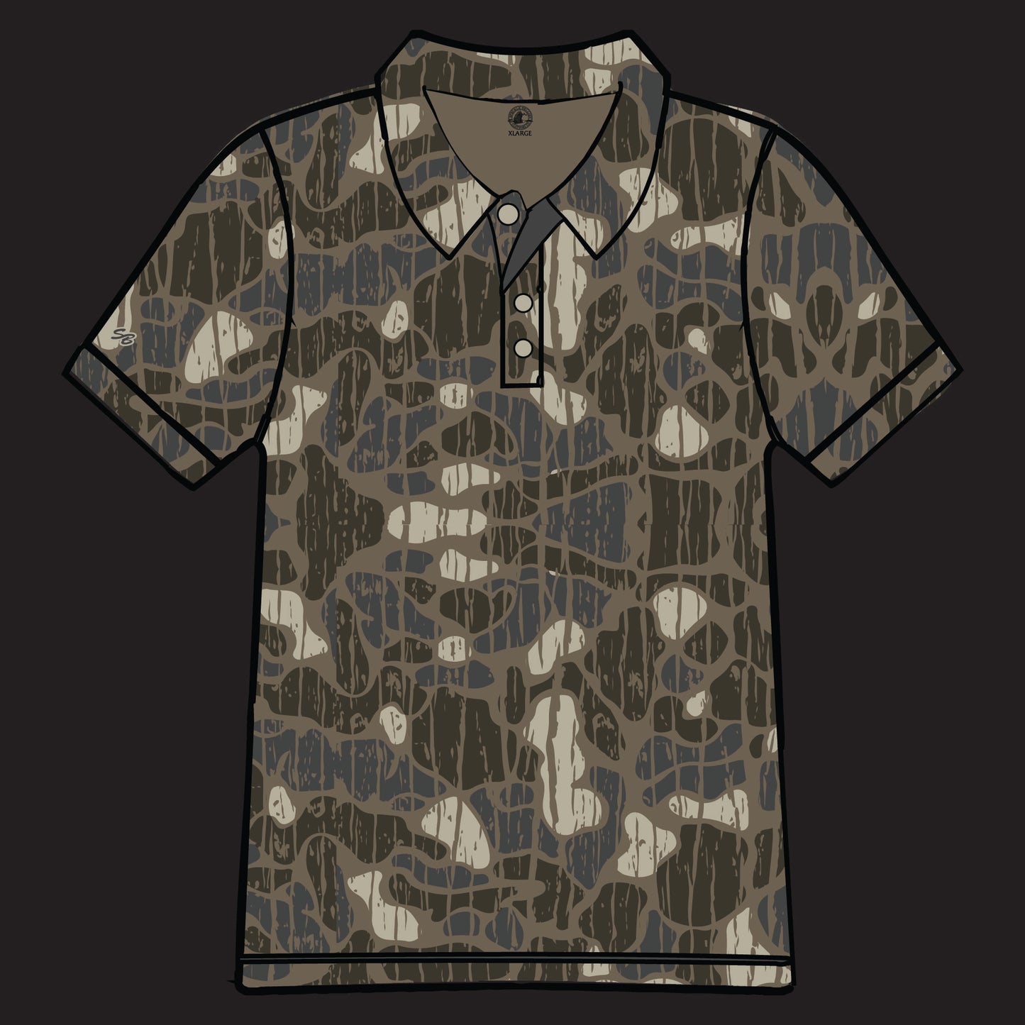 Camo Vein Polo