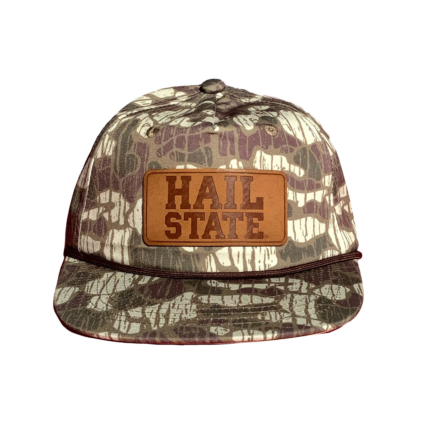Msu Camo Hail State Leather Patch Rope