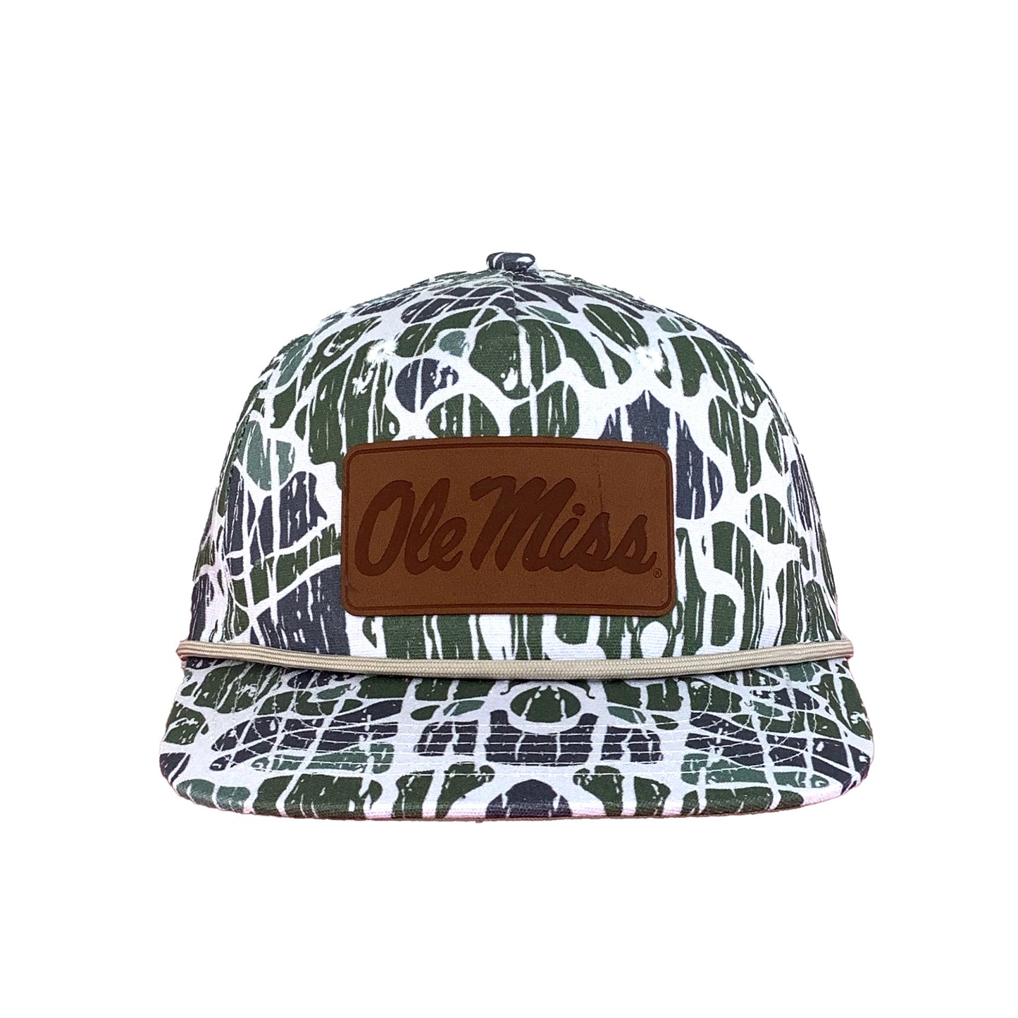 OM Script Leather Patch