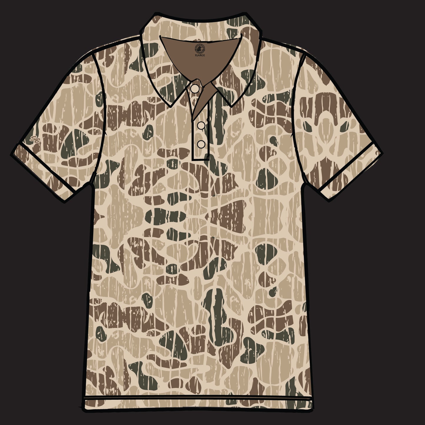 Camo Vein Polo