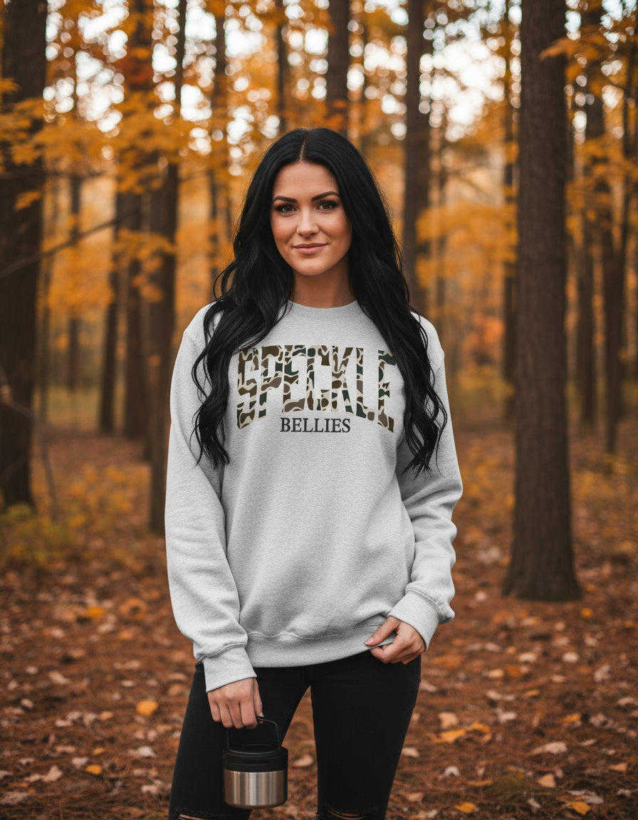 Speckle Camo Full Front Sweatshirt