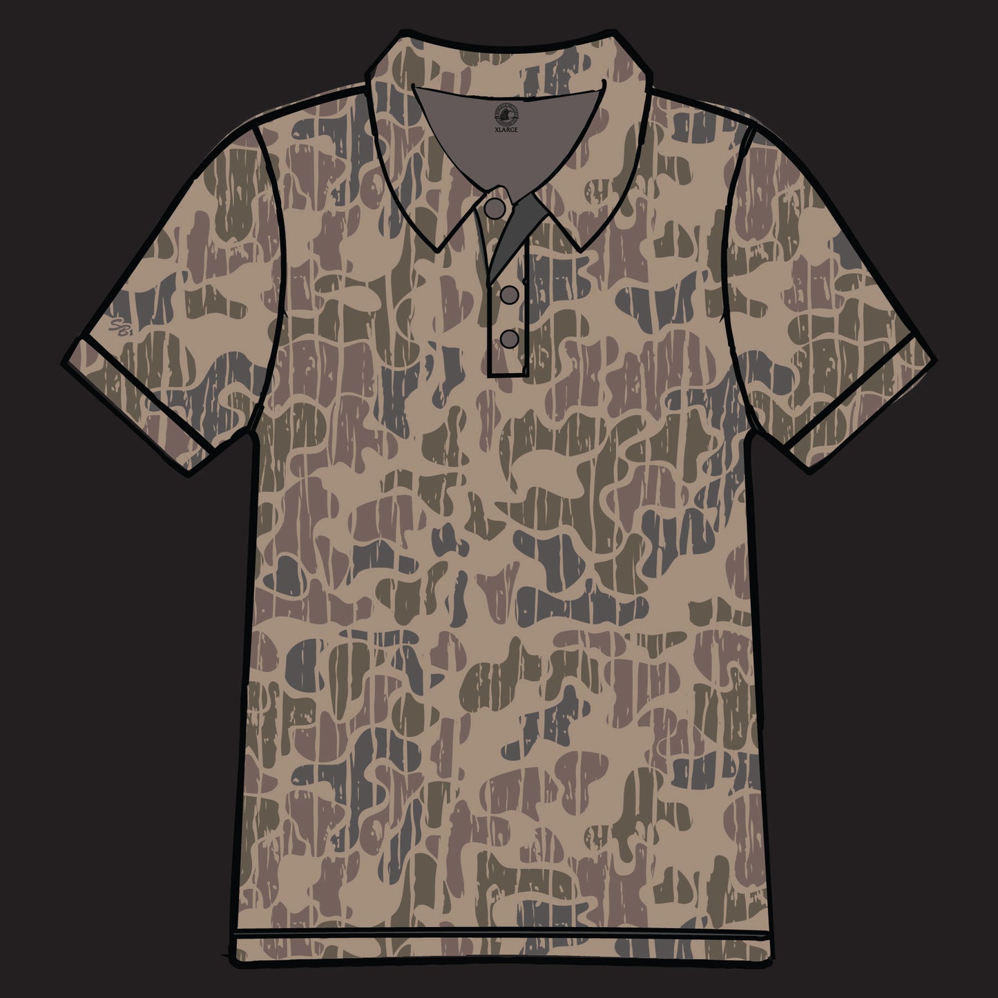 Camo Vein Polo