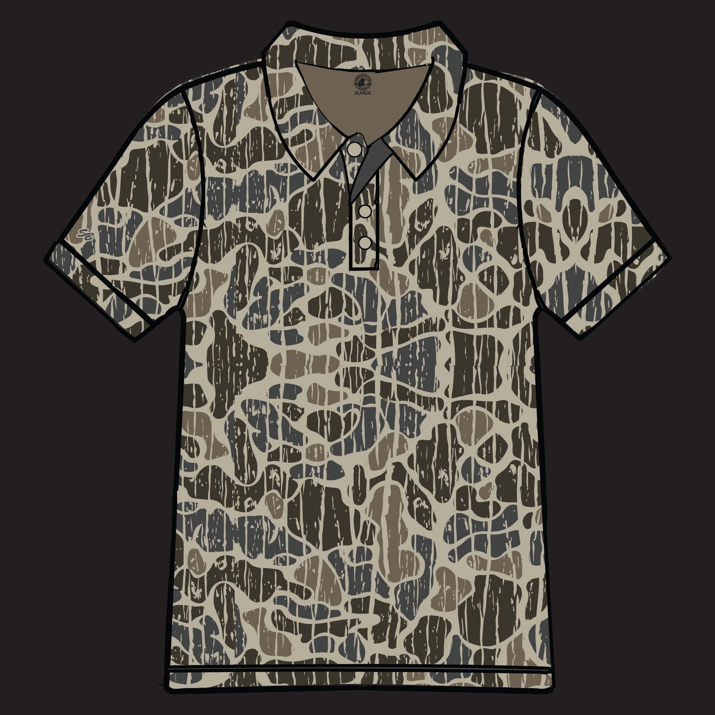 Camo Vein Polo